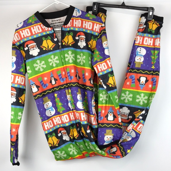 Ugliest Christmas sweater onesie - Picture 2 of 6